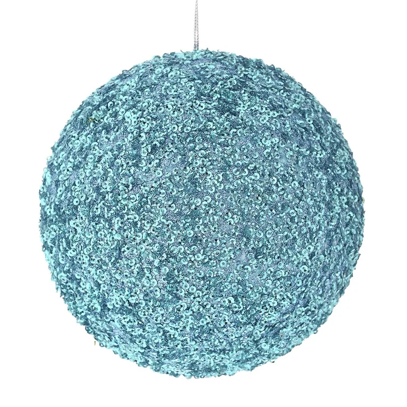 Χριστουγεννιάτικη Μπάλα Polyfoam Γαλάζια Glitter 10εκ. iliadis 83512 (Σετ 12 Τεμάχια) (Χρώμα: Γαλάζιο , Υλικό: Polyfoam) - Iliadis - il_83512