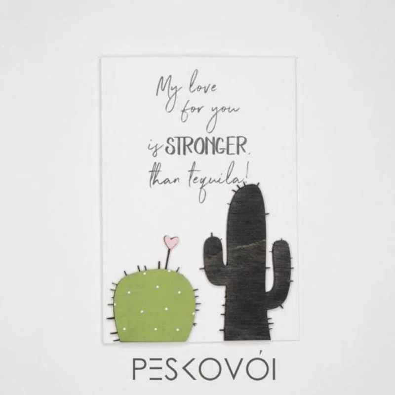 Ευχετήρια Κάρτα "MY LOVE FOR YOU IS STRONGER THAN TEQUILA!"