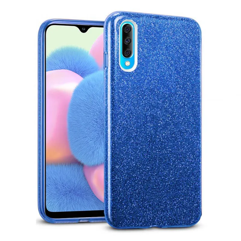 Hybrid Strass Full Blue Case Galaxy A30s