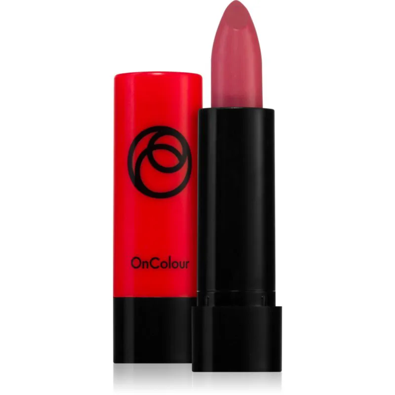 Oriflame OnColour κρεμώδες κραγιόν συσκευασία ταξιδίου απόχρωση Rosy Ροζ 2,5 γρ