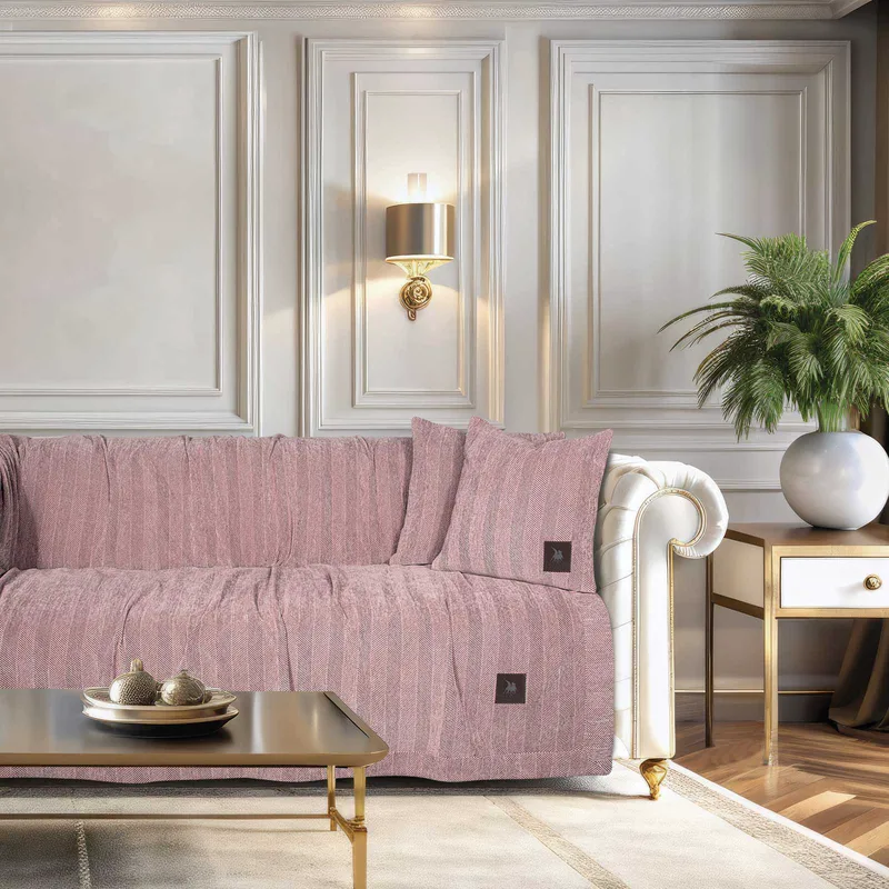 Ριχτάρι Chenille Διθέσιου 180x250εκ. Essential 3948 Ροζ Greenwich Polo Club (Χρώμα: Ροζ, Ύφασμα: 90% Chenille-10% Polyester) - Greenwich Polo Club - 206182503948