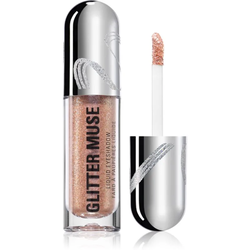 Revolution Metallic Muse Glitter Muse Υγρή γκλίτερ σκιά ματιών απόχρωση Χρυσό 3.5 ml