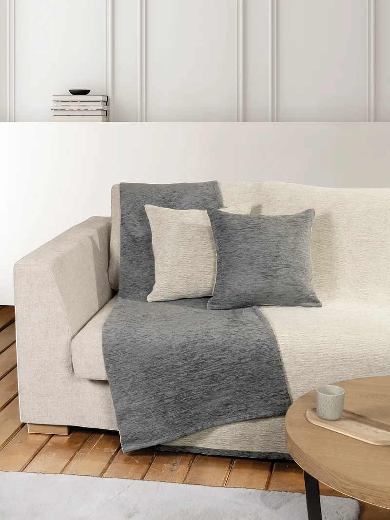 Ριχτάρι Τριθέσιου Nima Caldo Gray/Ivory 180x300
