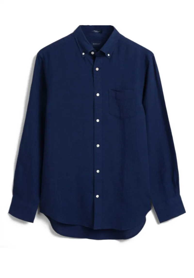 GANT Πουκάμισο της σειράς Linen - 3012420 405 Navy