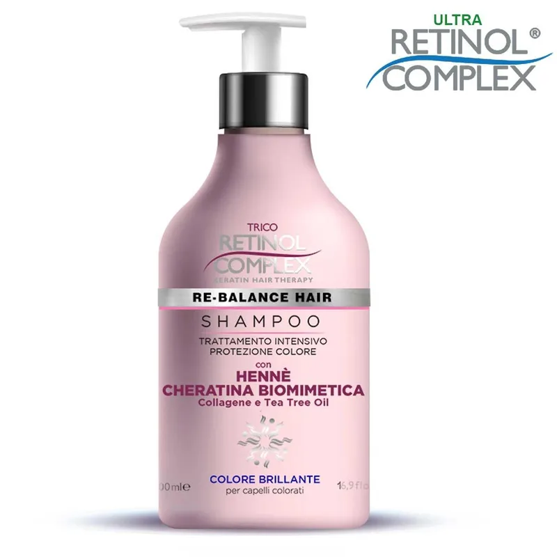 Complex keratin shampoo 500 ml with henn keratin and collagen