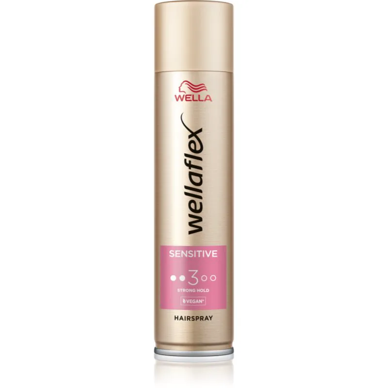 Wella Wellaflex Sensitive λακ μαλλιών για μέτριο κράτημα χωρίς άρωμα 250 ml