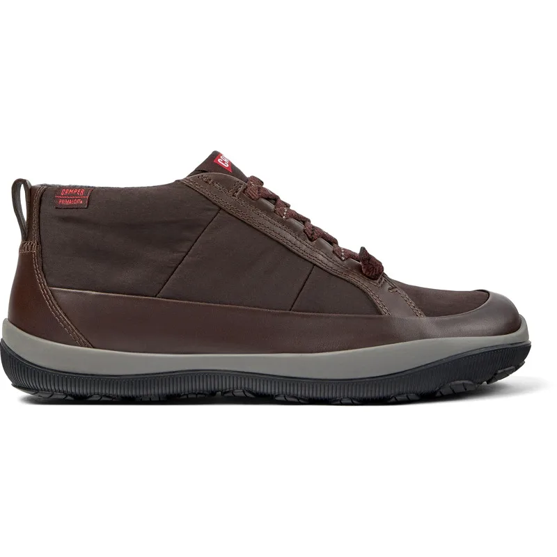 CAMPER Peu Pista PrimaLoft® - Μποτάκια Για Γυναικεία - Καφέ, Μέγεθος 41, Cotton fabric/Smooth leather