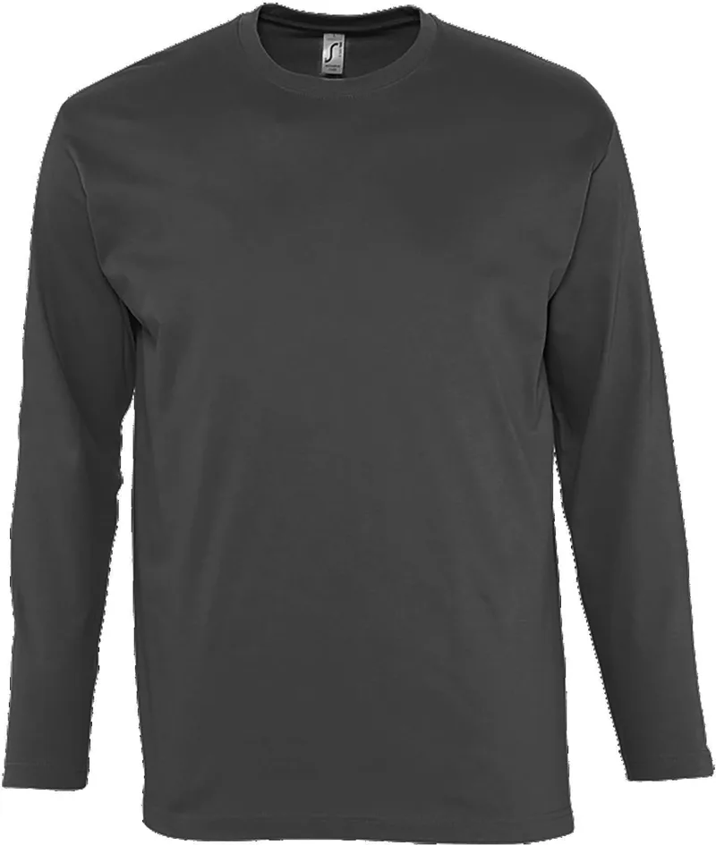 Μακρυμάνικο T-Shirt Monarch SOLS 11420 Dark Grey