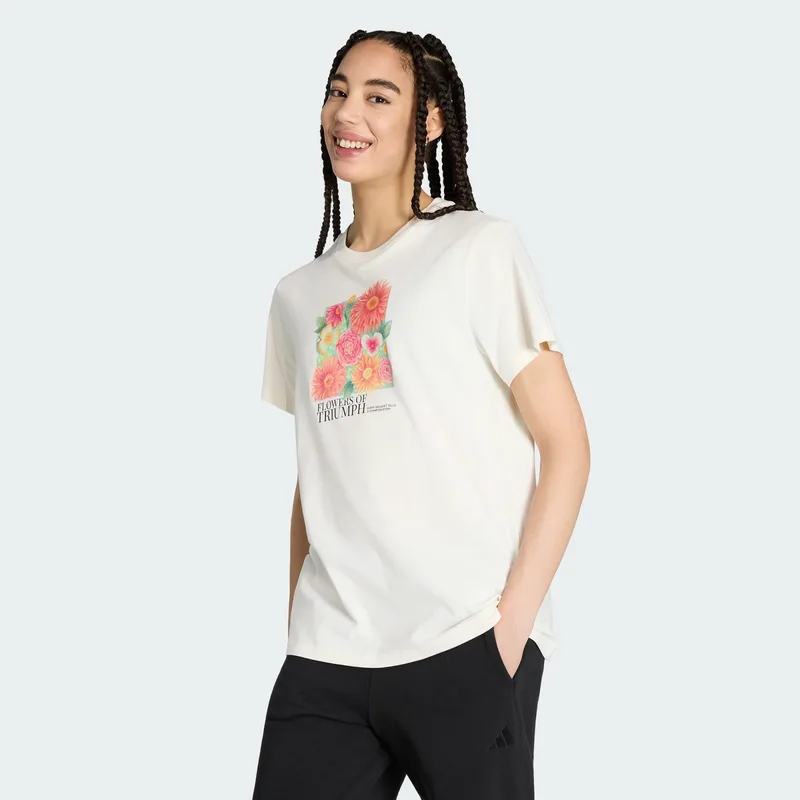 adidas sportswear Floral Loose Graphic Γυναικείο T-Shirt (9000280914_11977)