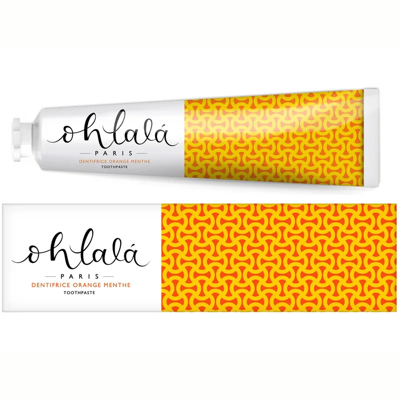 Ohlala Πορτοκαλί Mint Toothpaste Οδοντόκρεμα με Υπέροχη Γεύση Μέντα & Πορτοκάλι 75ml