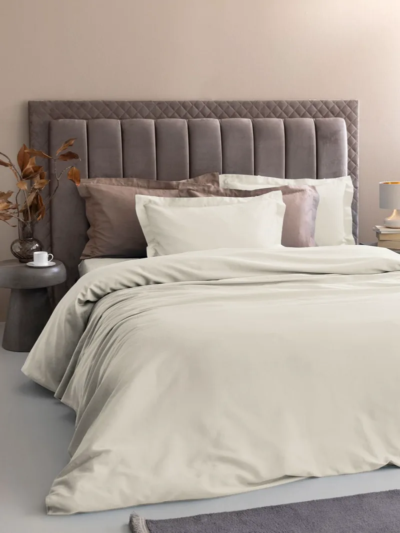 Σετ Παπλωματοθήκη Υπέρδιπλη 240x250 Posh Sateen IVORY