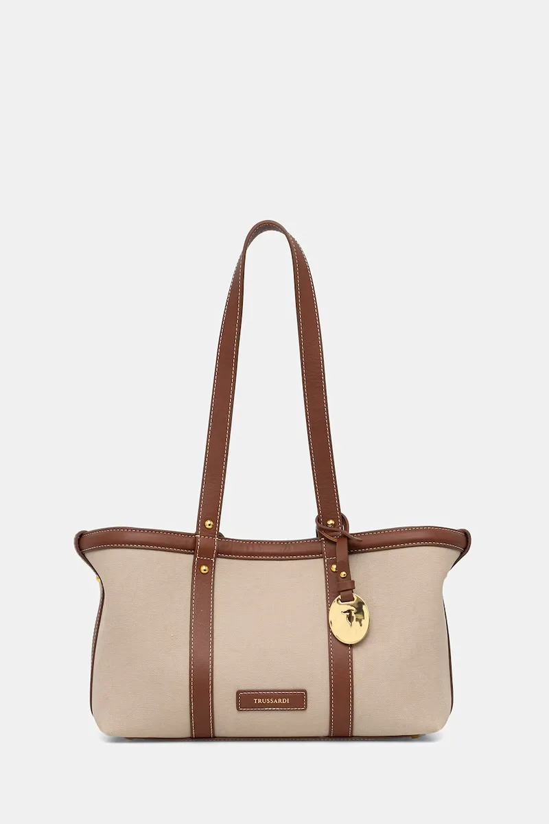 Trussardi shopper γυναικεία βαμβακερή