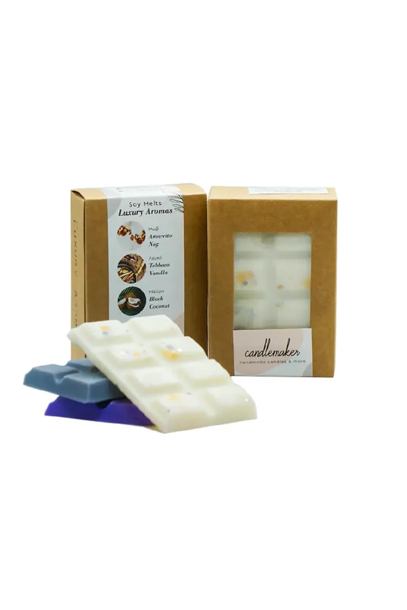 Soy Melts Φυτικα Αρωματικα Luxury Aromas Σετ Των 3 Μονόχρωμο CANDLEMAKER