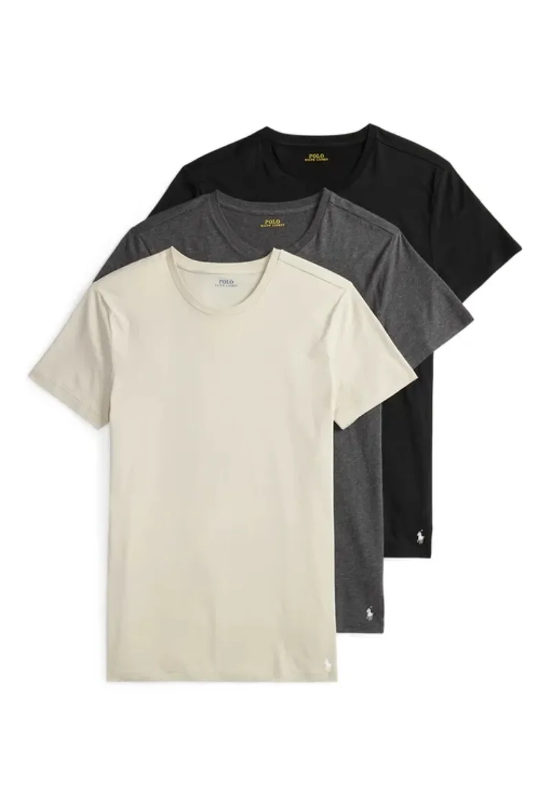 ΑΝΔΡΙΚΑ T-SHIRT POLO RALPH LAUREN CREW KONTOMANIKA 3 TMX ΠΟΛΥΧΡΩΜΟ