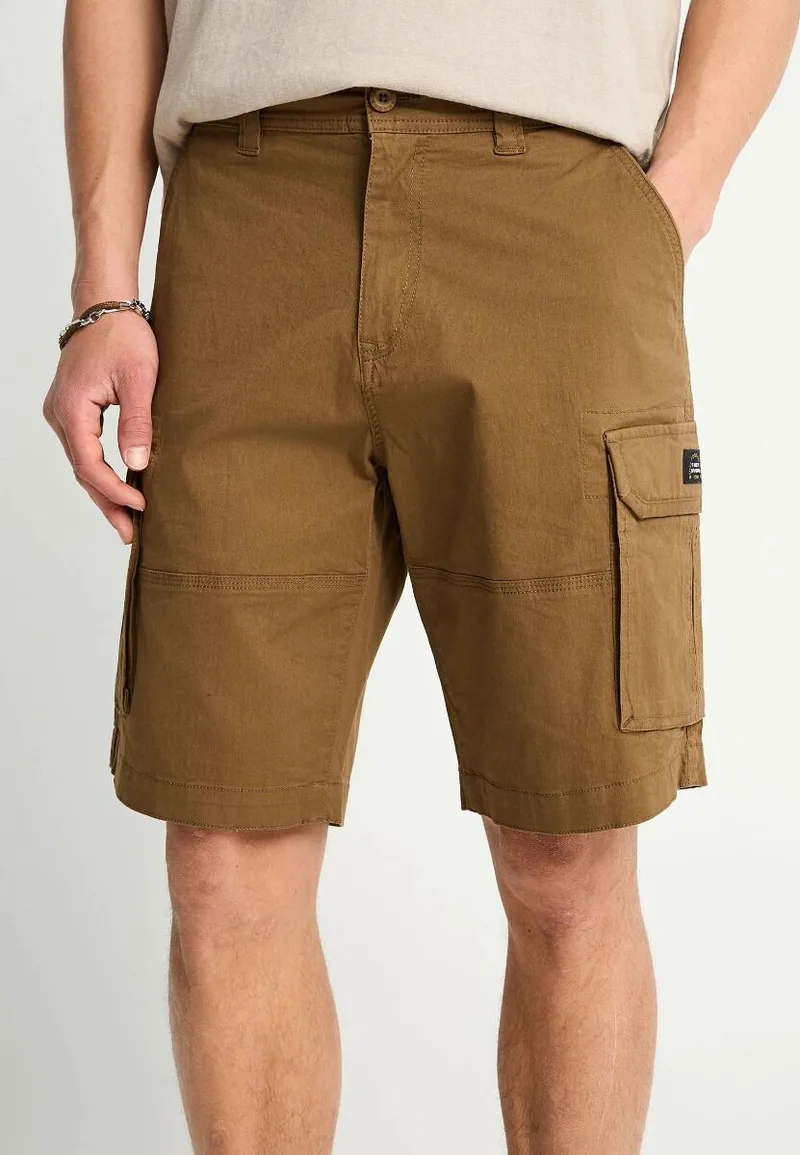 Funky Buddha Ανδρική Cargo Βερμούδα FBM013-030-03 Κάμελ