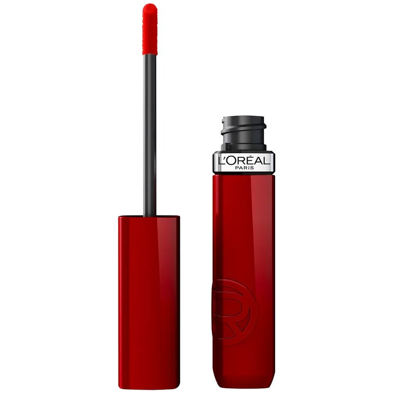 L'Oreal Paris Infaillible Laque Resitance Liquid Lipstick Υγρό Λαμπερό Κραγιόν για Έντονο Χρώμα Μακράς Διάρκειας 4.3ml - 520 Berry Bordeaux