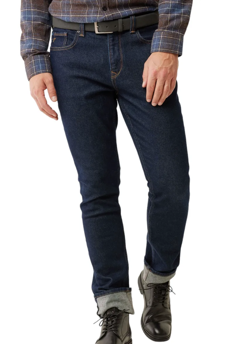 Παντελόνι Jean Mexx Logan Mid Waist Slim Leg BM0516026-01M-Blue Rinsed Ανδρικό