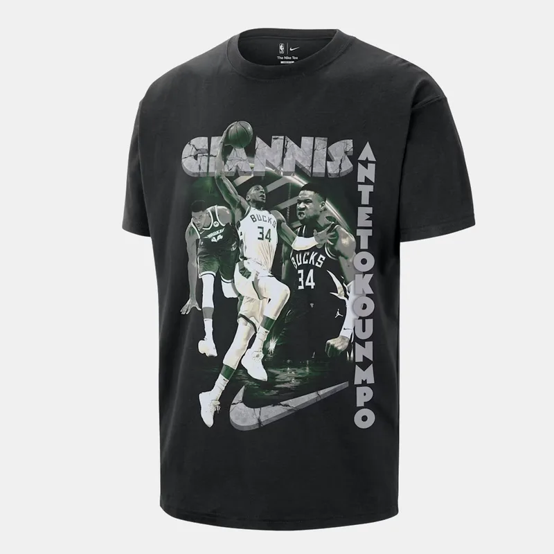 Nike NBA Courtside Milwaukee Bucks Ανδρικό T-Shirt (9000253114_1469)