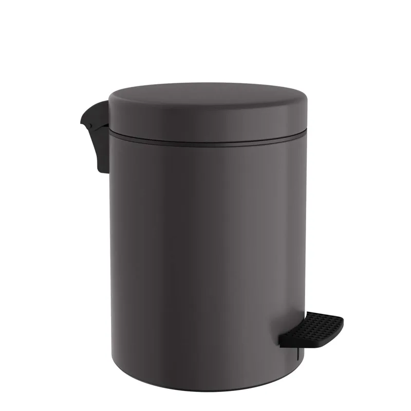 Κάδος Απορριμμάτων Μπάνιου (Φ23x32) Pam & Co 8lt 500 Anthracite Matte