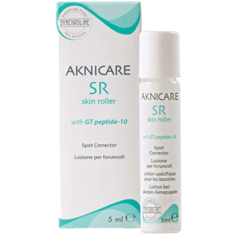 Synchroline Aknicare Spot Corrector Skin Roller Λοσιόν Τοπικής Εφαρμογής για Μεμονωμένα Σπυράκια & Μαύρα Στίγματα 5ml