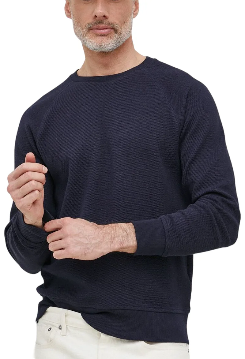 Μπλούζα Μακρυμάνικη Gant Waffle Texture C-Neck 2026045-433 Ανδρικό