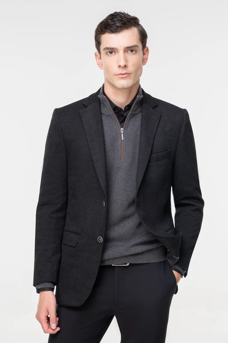 Fragosto Σακάκι Blazer της σειράς Ontario - FRB23 8609 7 Black