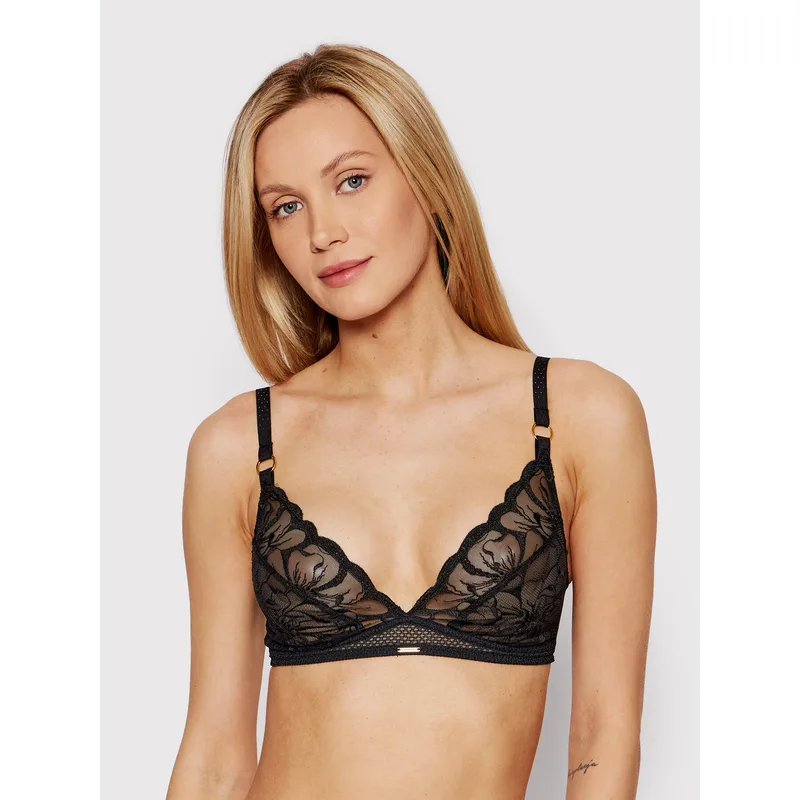 Chantelle Σουτιέν Bralette Fleurs C12M80 Μαύρο