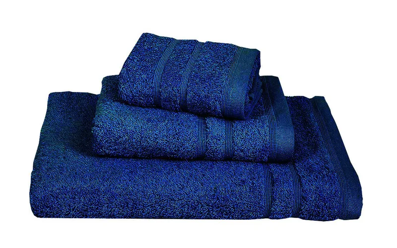 Πετσέτα ΚΟΜΒΟΣ Πεννιέ 500γρ/μ2 Blue Grey Σώματος 70x140