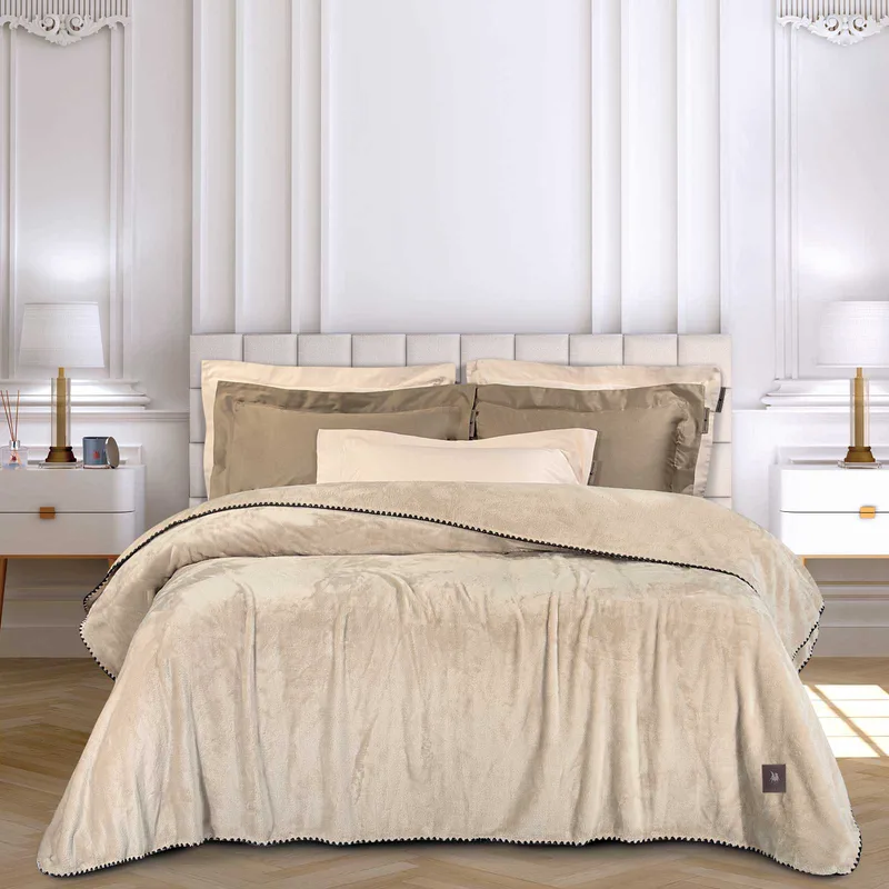 Κουβέρτα Fleece Υπέρδιπλη 220x240εκ. Essential 4438 Μπεζ Greenwich Polo Club (Ύφασμα: Polyester, Χρώμα: Μπεζ, Μέγεθος: Υπέρδιπλα) - Greenwich Polo Club - 220588204438