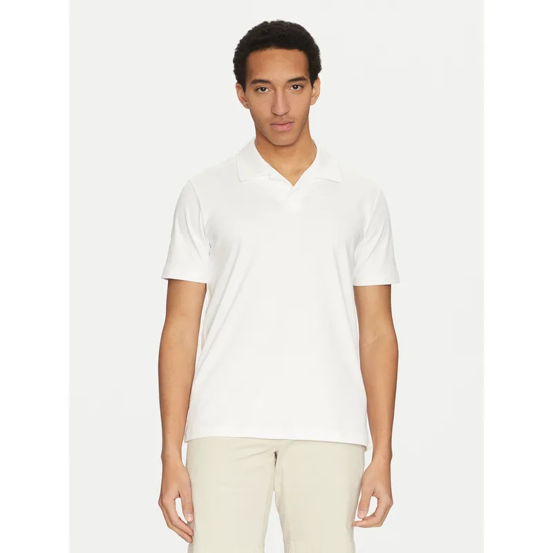 Calvin Klein Polo K10K114133 Λευκό Regular Fit