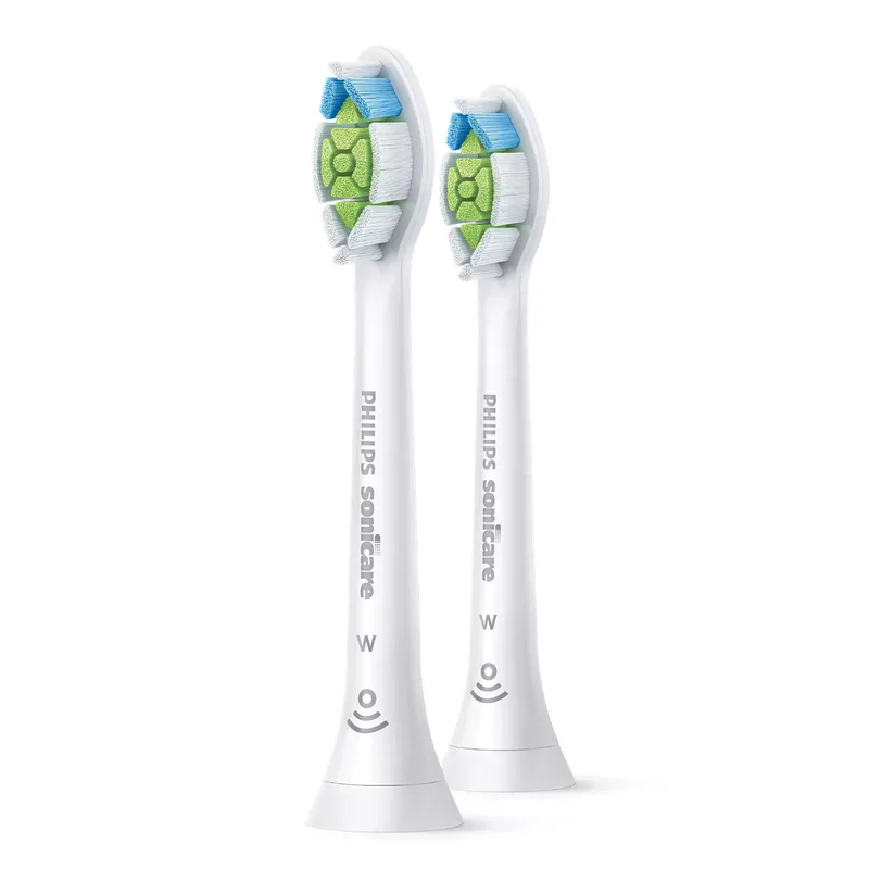 Philips Sonicare W2 Optimal White Replacement Head Ανταλλακτικές Κεφαλές Βουρτσίσματος για Προηγμένο Καθαρισμό, Απομάκρυνση των Κηλίδων & πιο Λευκά Δόντια 2 Τεμάχια - Άσπρο