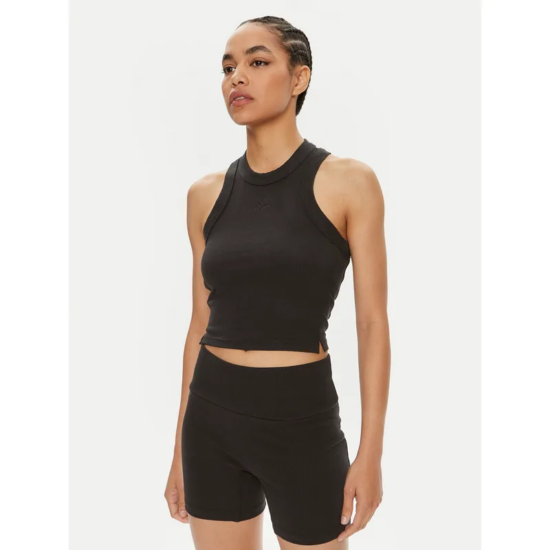 adidas Τοπ Lounge IR8785 Μαύρο Slim Fit