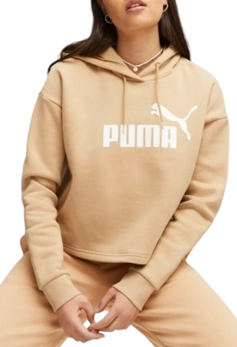 Μπλούζα Μακρυμάνικη Puma Ess Cropped Logo Hoodie Fl 586869-84 Γυναικείο