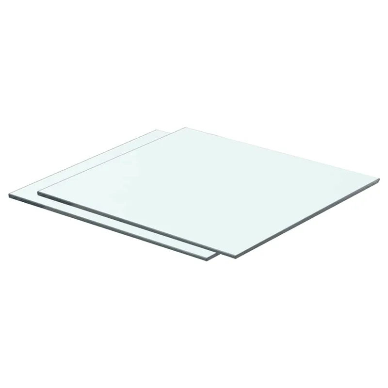 vidaXL Ράφια Πάνελ 2 τεμ. Διάφανα 40 x 30 εκ. Γυάλινα