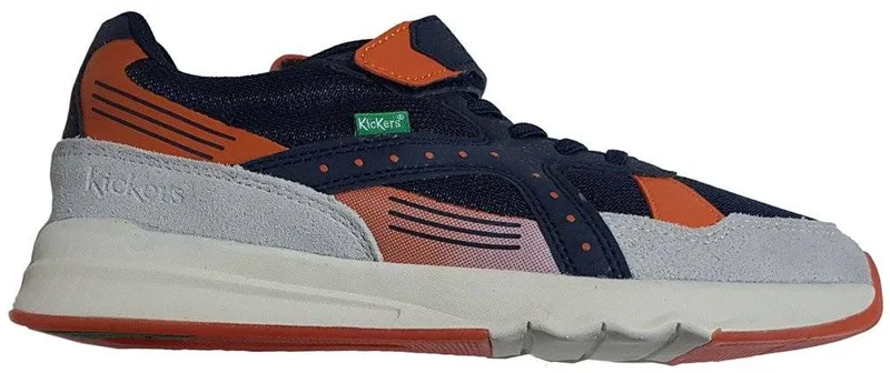 SNEAKERS KICKERS KAOK 894920 ΓΚΡΙ/ΜΠΛΕ/ΠΟΡΤΟΚΑΛΙ (EU:38)
