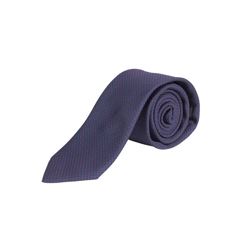 Prince Oliver Γραβάτα Μπλε Σκούρο Πουά (Φάρδος 7 cm)