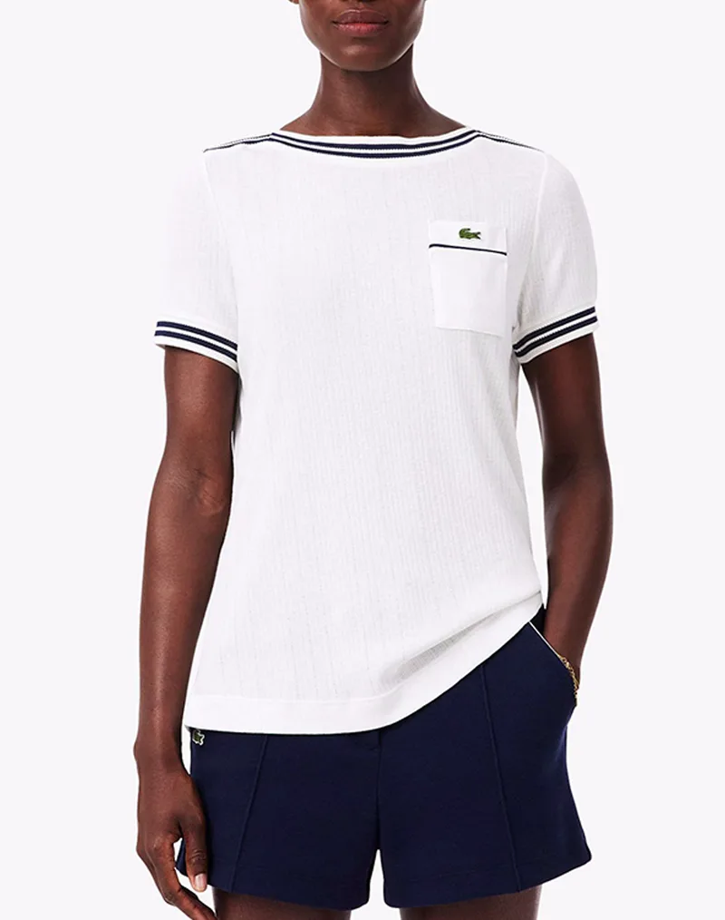 LACOSTE ΜΠΛΟΥΖΑ ΚΜ TEE-SHIRT SS 3TF9890-522 White