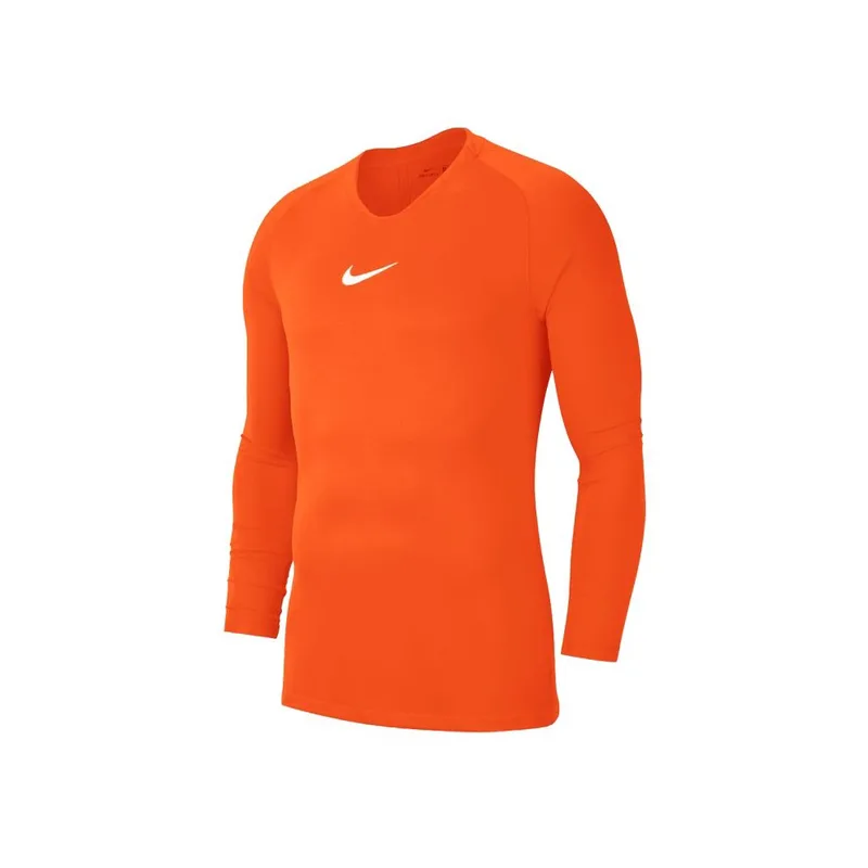 Nike First Layer Ανδρική Μπλούζα Dri-Fit Μακρυμάνικη Πορτοκαλί AV2609-819