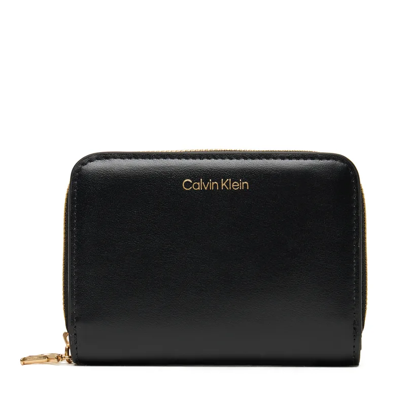 Πορτοφόλι Calvin Klein Ck Medium Flap Zip Around LV04F1075G Μαύρο