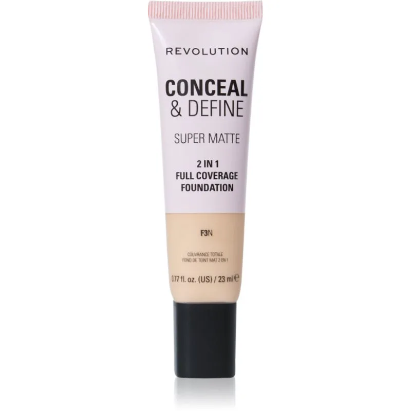 Revolution Conceal & Define ματ μεικ απ απόχρωση F3N 23 ml