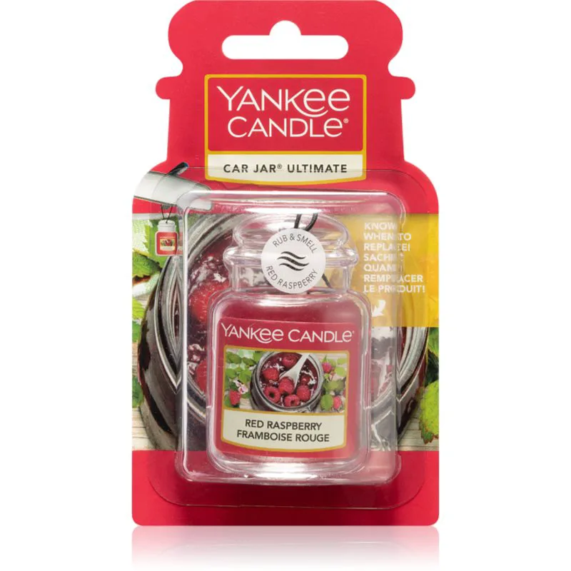 Yankee Candle Red Raspberry άρωμα για αυτοκίνητο κρεμαστή 1 τμχ
