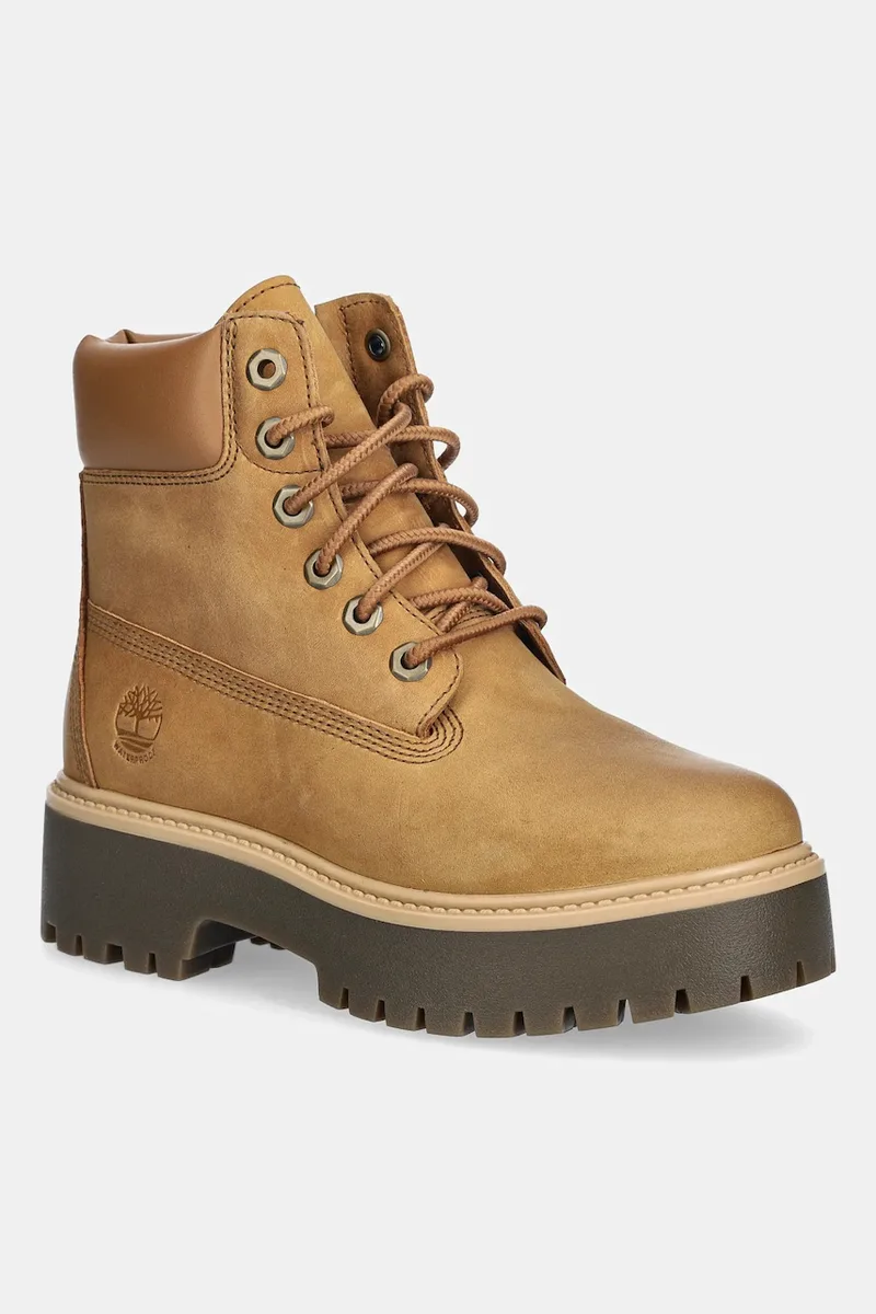 Μποτάκια από δέρμα nubuck Timberland Stone Street 6 Inch Lace Up Waterproof