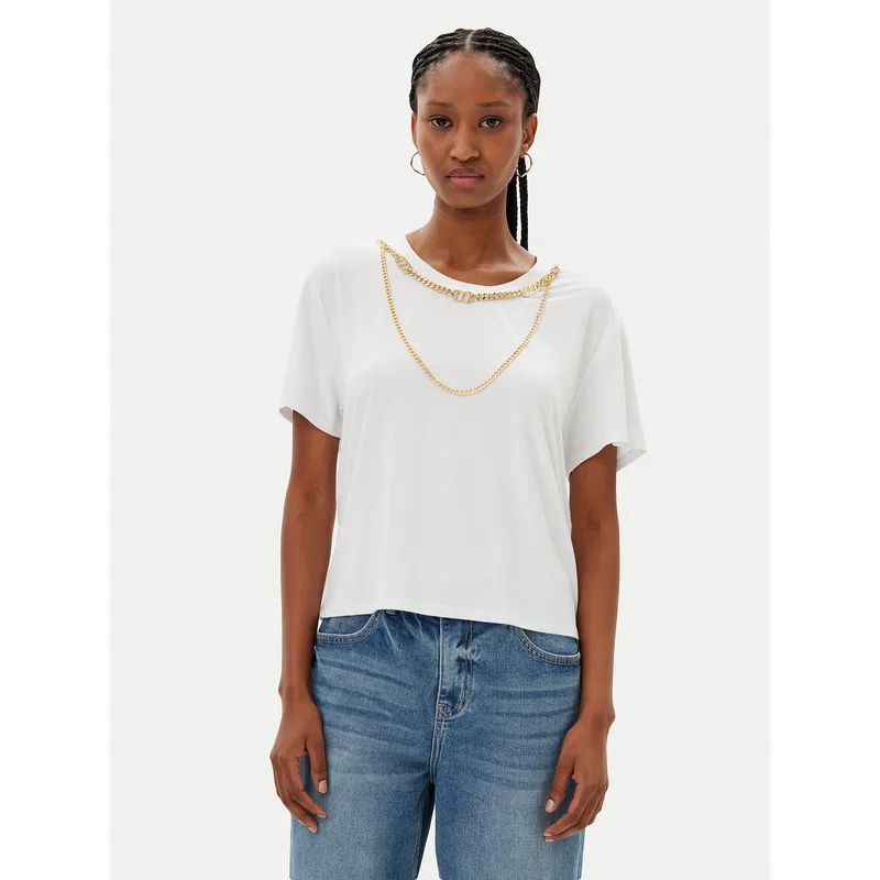 MET T-Shirt M10 262TP Λευκό Regular Fit