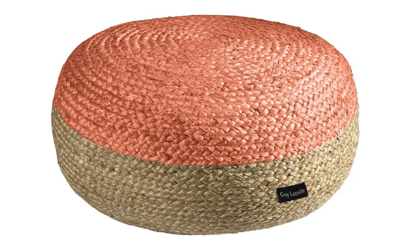 Πούφ Guy Laroche Double Coral 50x50x25