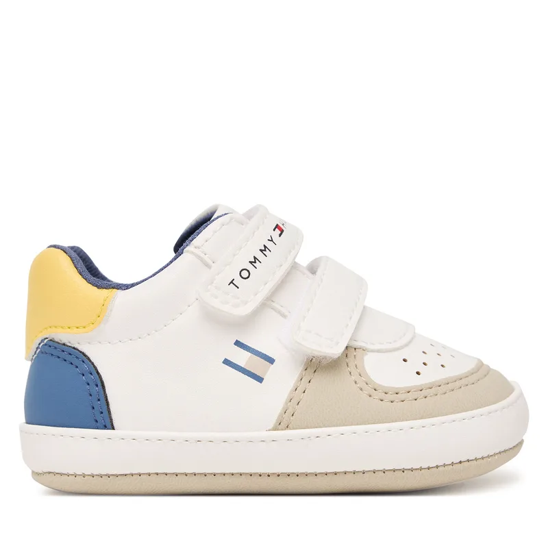 Αθλητικά Tommy Hilfiger Low Cut Velcro T0B9-34330-1755 Λευκό