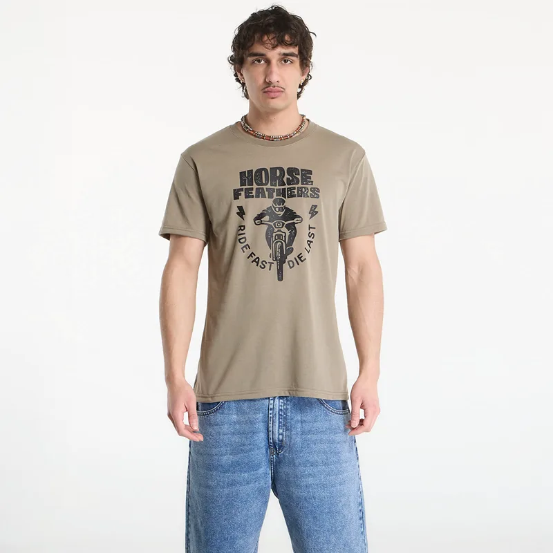 T-shirt Horsefeathers Full Send Tech T-Shirt Taupe M