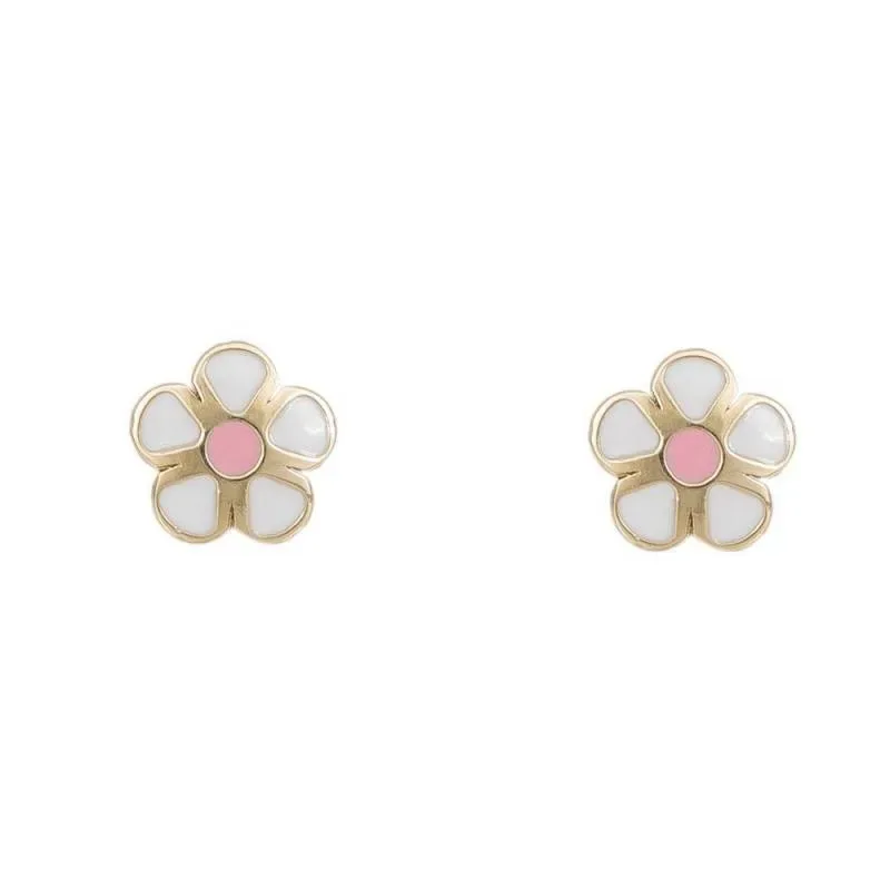 Παιδικά σκουλαρίκια Daisies K14 041050 041050 Χρυσός 14 Καράτια