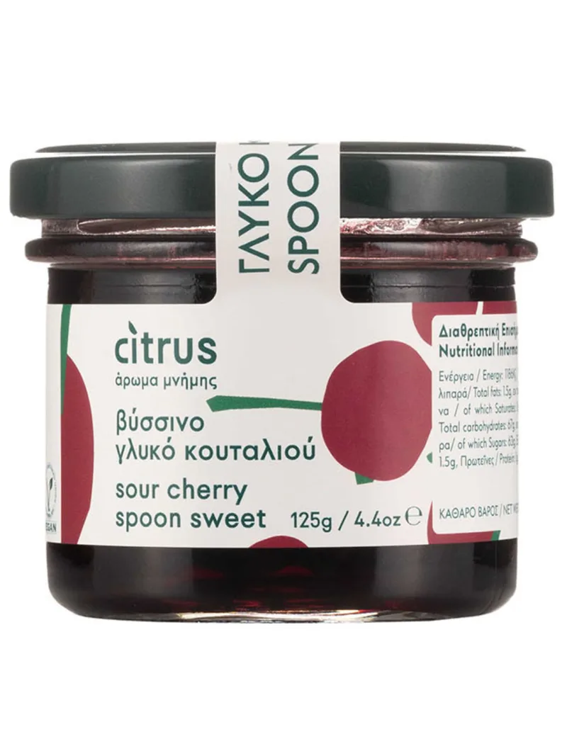 Παραδοσιακό γλυκό κουταλιού βύσσινο, Χίου "Citrus" 125g>
