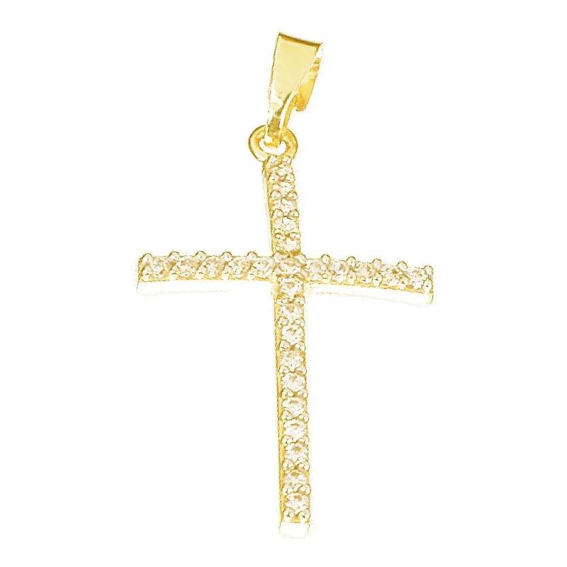 Σταυρός Γυναικείος με zircon 2cm Gatsa 0321κ