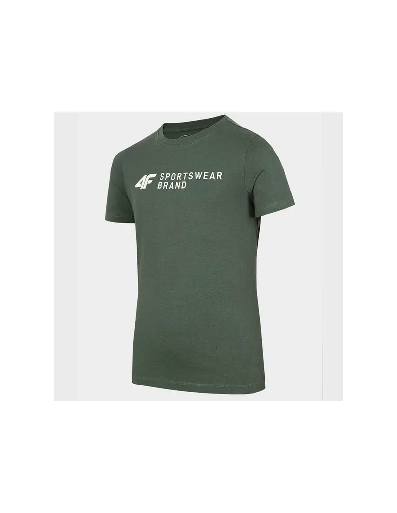 4F Παιδικό T-shirt Χακί HJZ22-JTSM003-46S